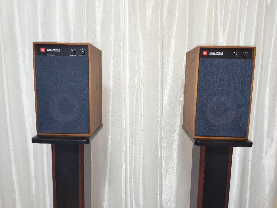 【完動品】JBL 4312M II 3wayスピーカー＆スタンド＆ケーブルセット