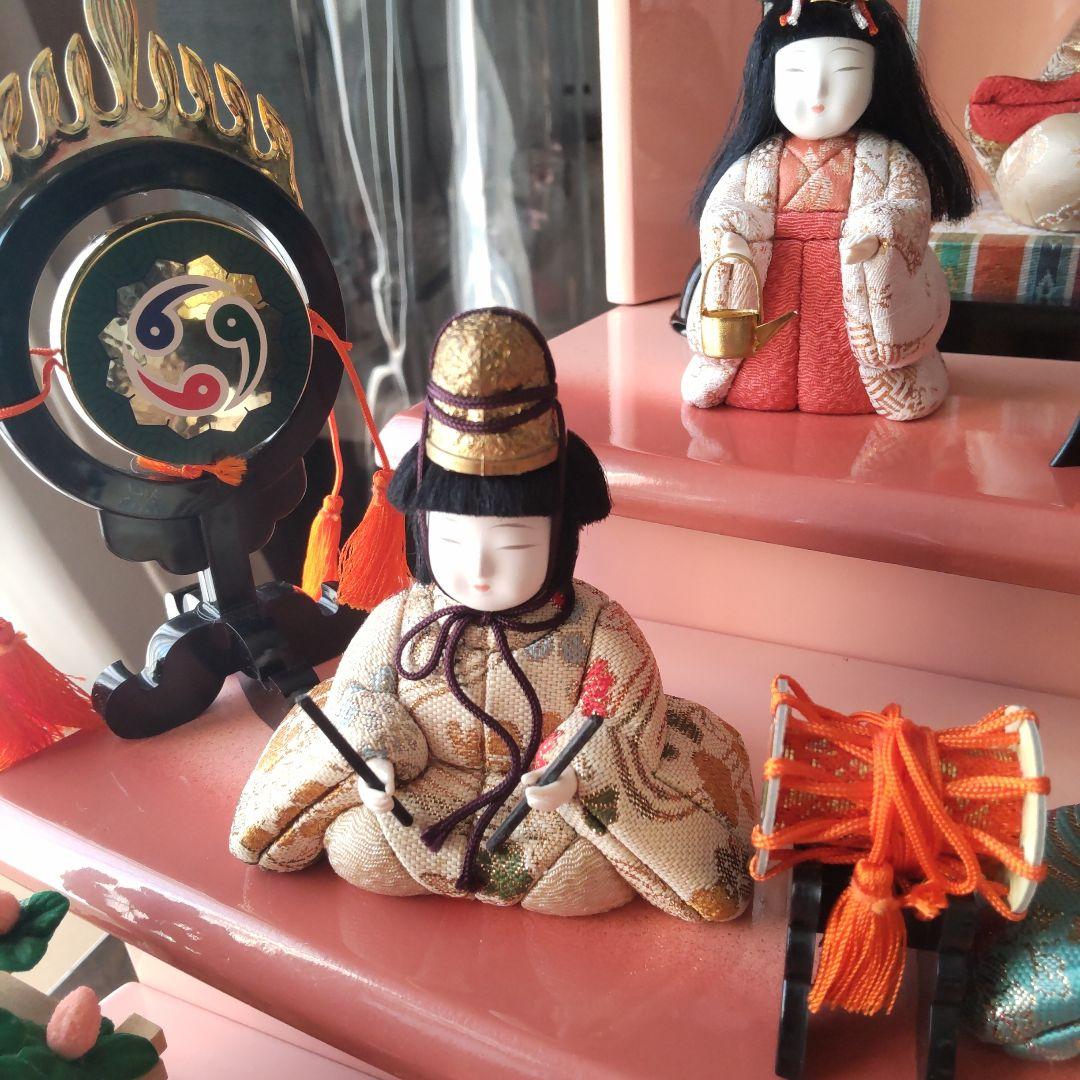 雛人形 お雛様 小さな三段飾り 15人飾り