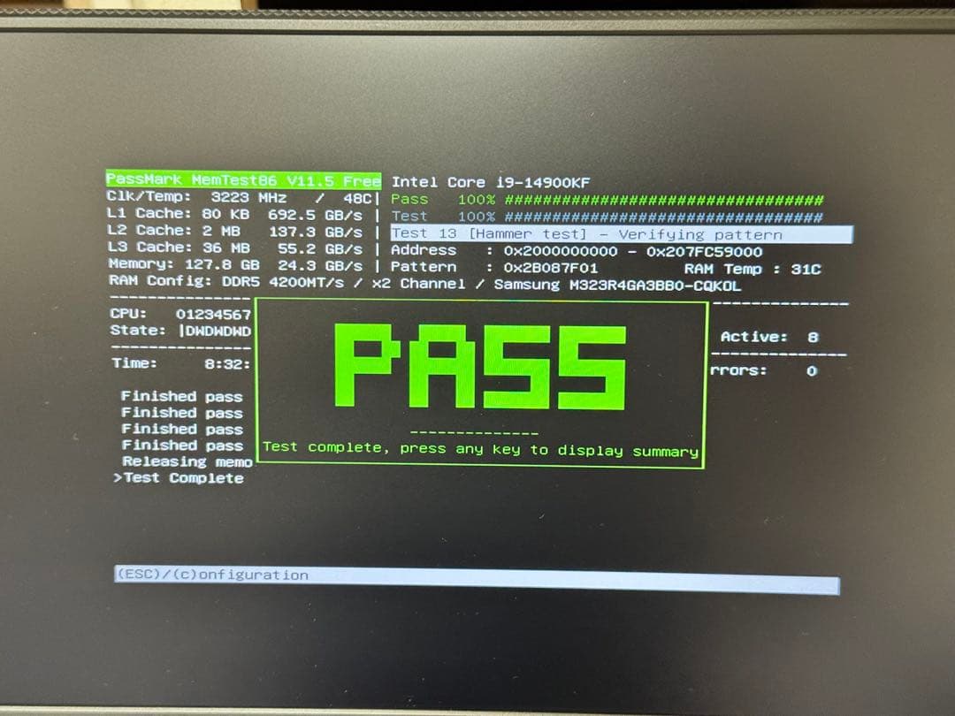 Samsung DDR5-4800 32GB×2枚 計64GB 動作確認済