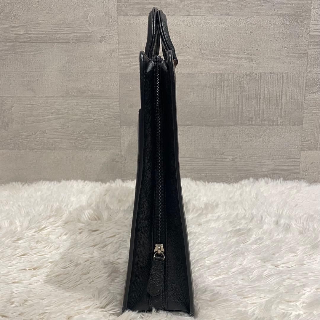 最高級 ランバン 自立型 ブリーフケース ビジネスバッグ A4 レザー メンズ