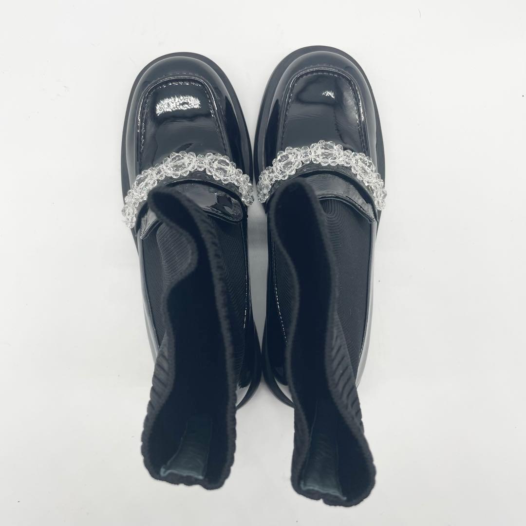 【極美品】STACCATO スタッカート フローラローファーコンビブーツ 黒