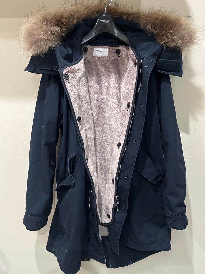 美品　ADAM ET ROPE’ モッズコート　ネイビー