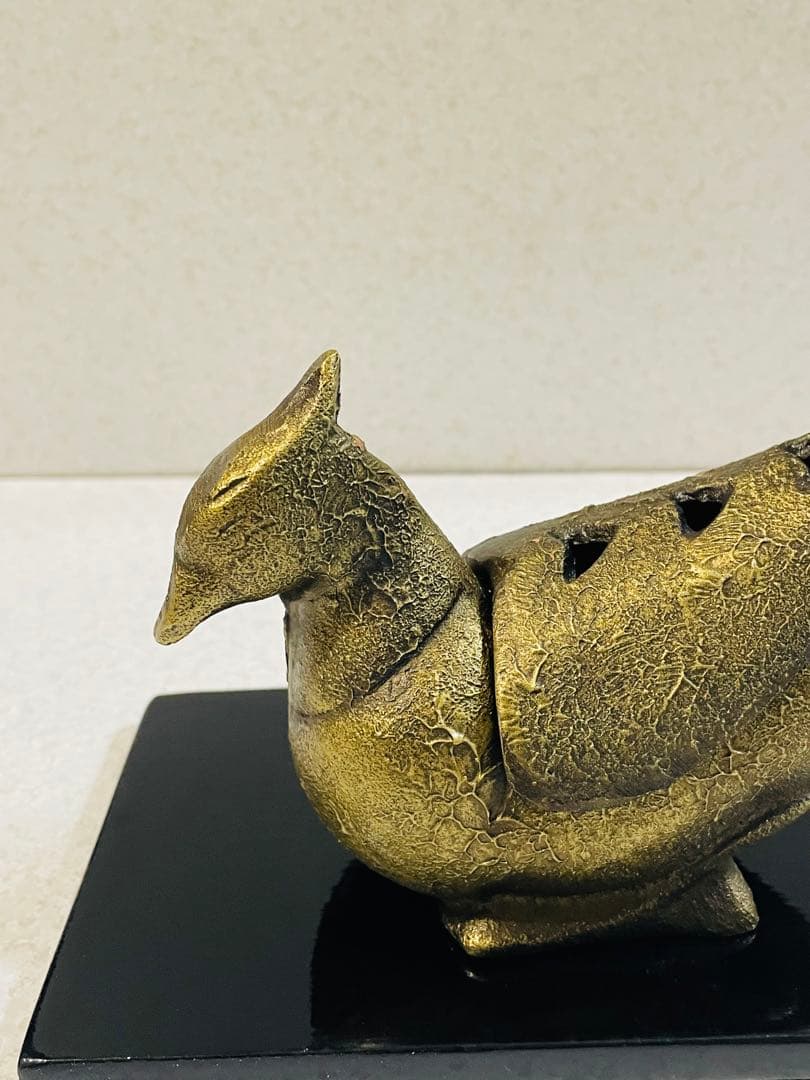 日本工芸会正会員 菊地熊治 作 山形県産 雉（きじ）香炉 共箱・略歴紙付 未使用