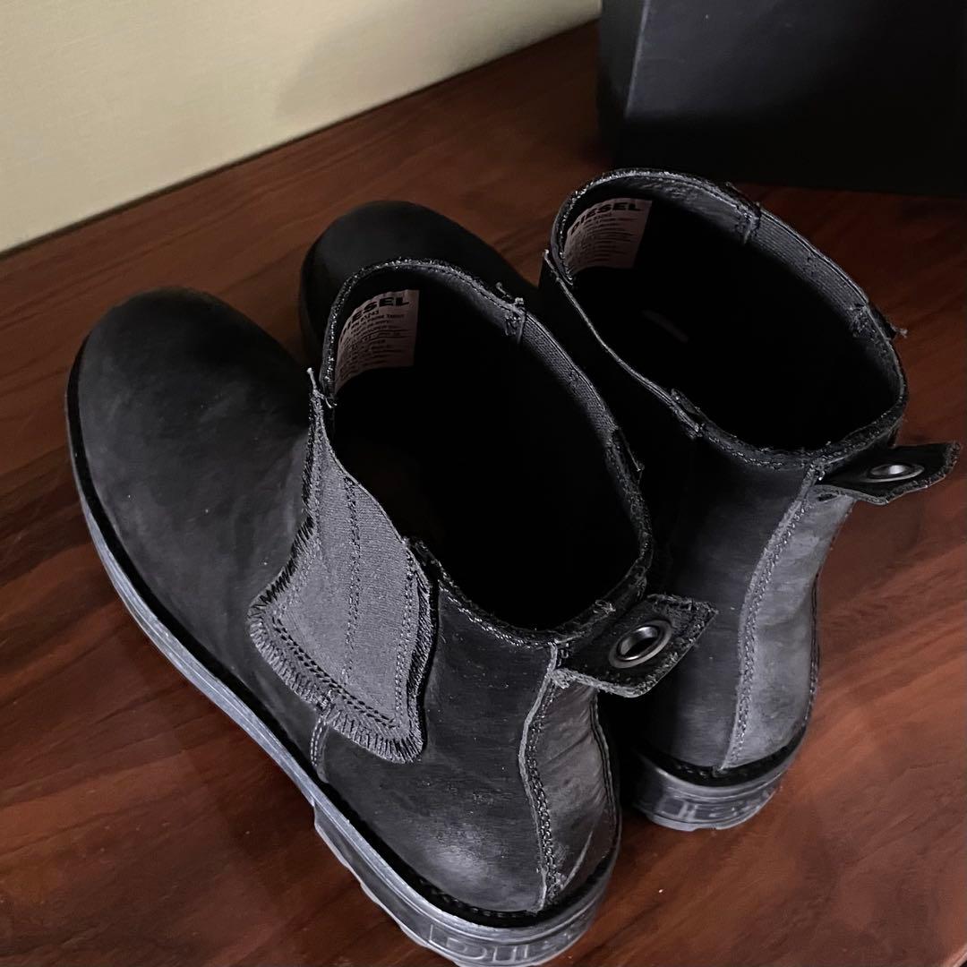 DIESEL D-THROUPER CH サイドゴアブーツ ブラック 28cm