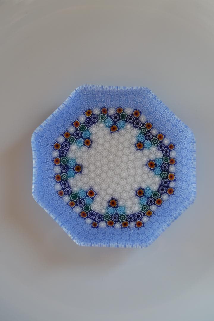 ミルフィオリ プレート 小皿 ベネチアングラス 検/ガラス 江波冨士子 田子美紀