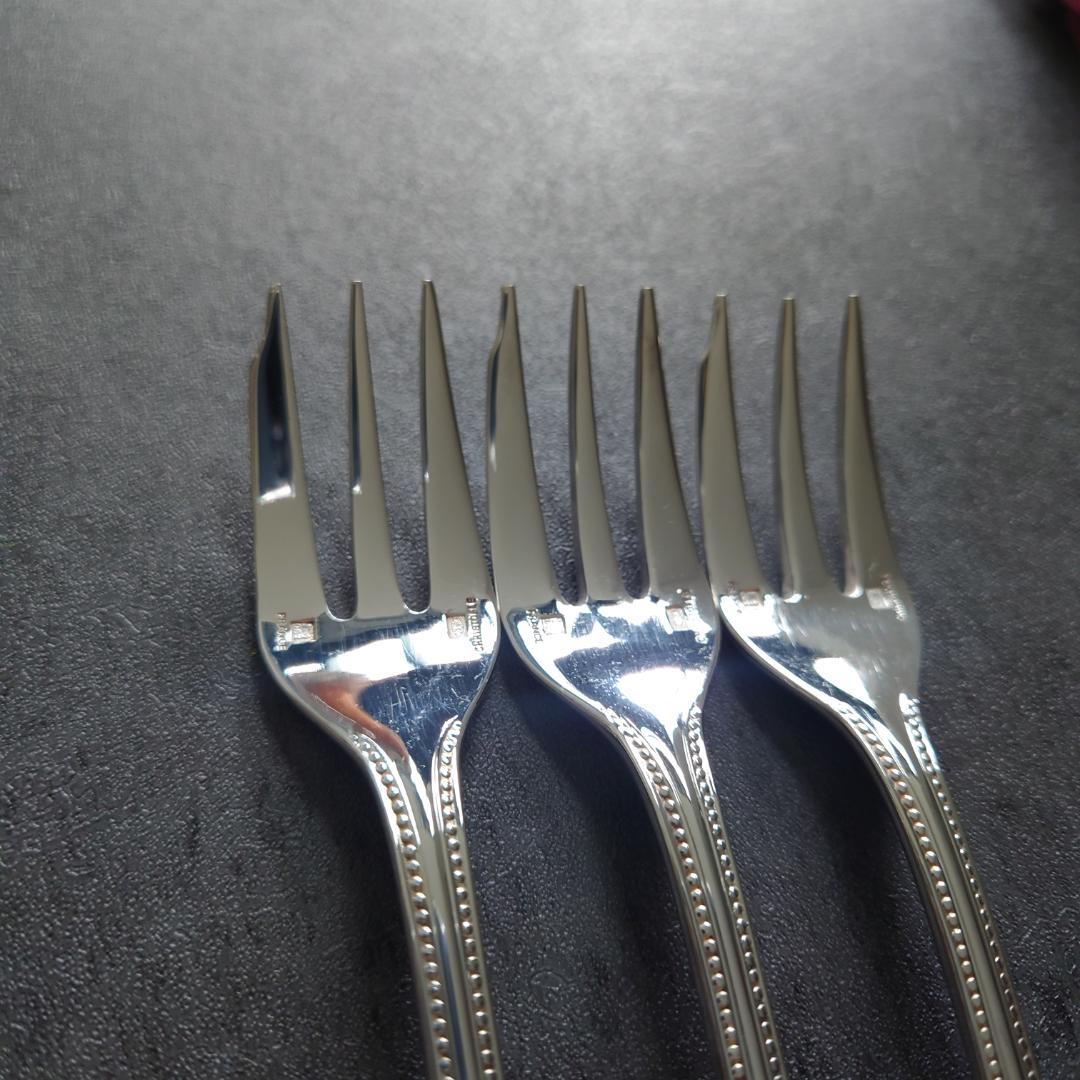 美品 クリストフル パール ケーキフォーク コーヒースプーン 6点