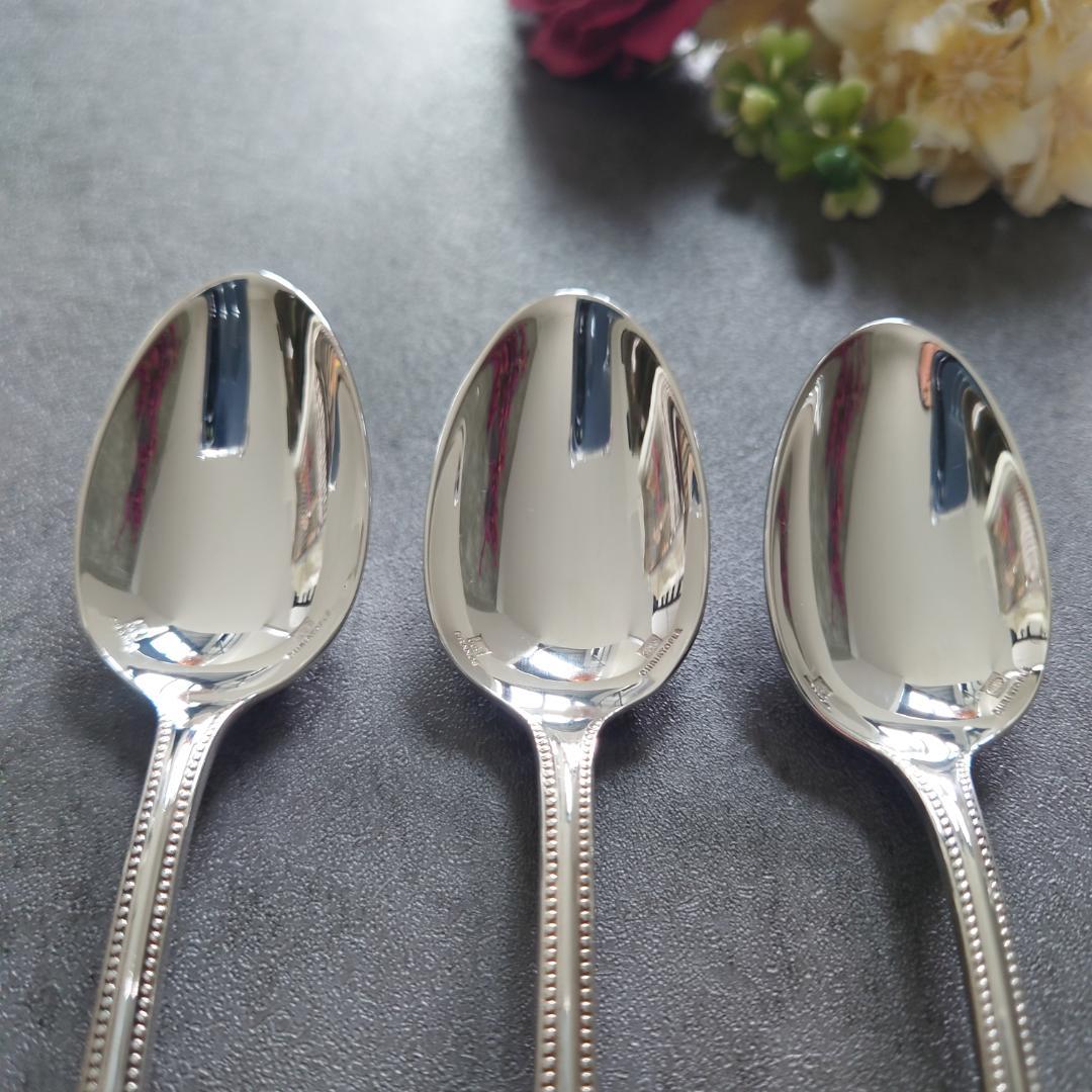 美品 クリストフル パール ケーキフォーク コーヒースプーン 6点