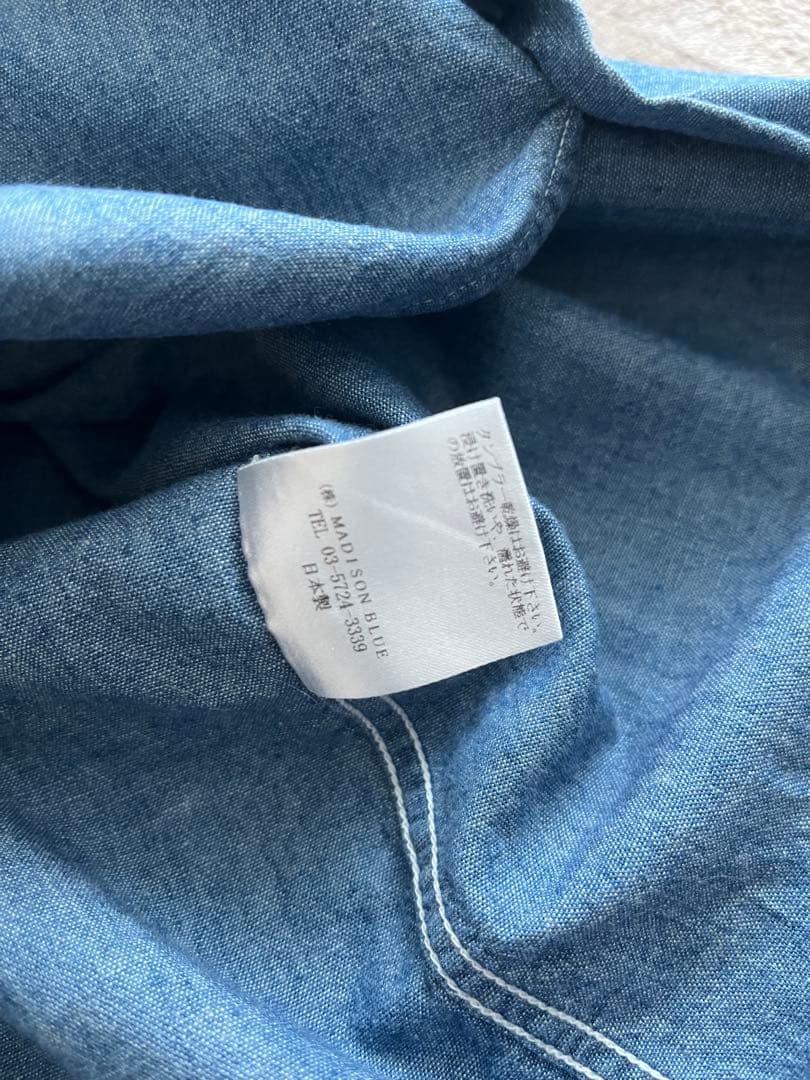 マディソンブルー　ハンプトン シャンブレー シャツ デニムシャツ