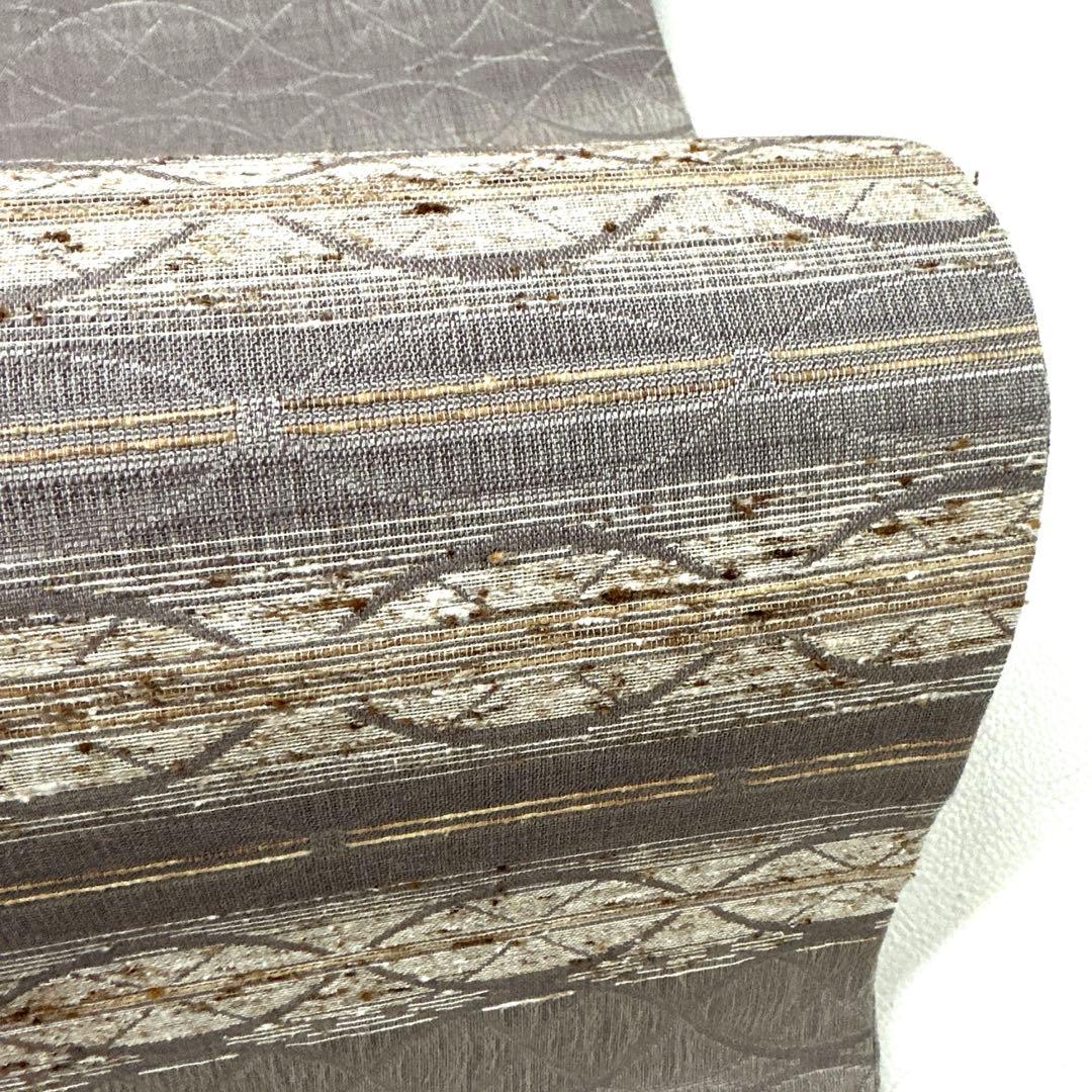 専用帯4967 ●高級 正絹 ぜんまい紬 袋帯