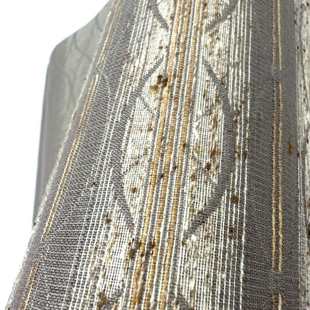 専用帯4967 ●高級 正絹 ぜんまい紬 袋帯