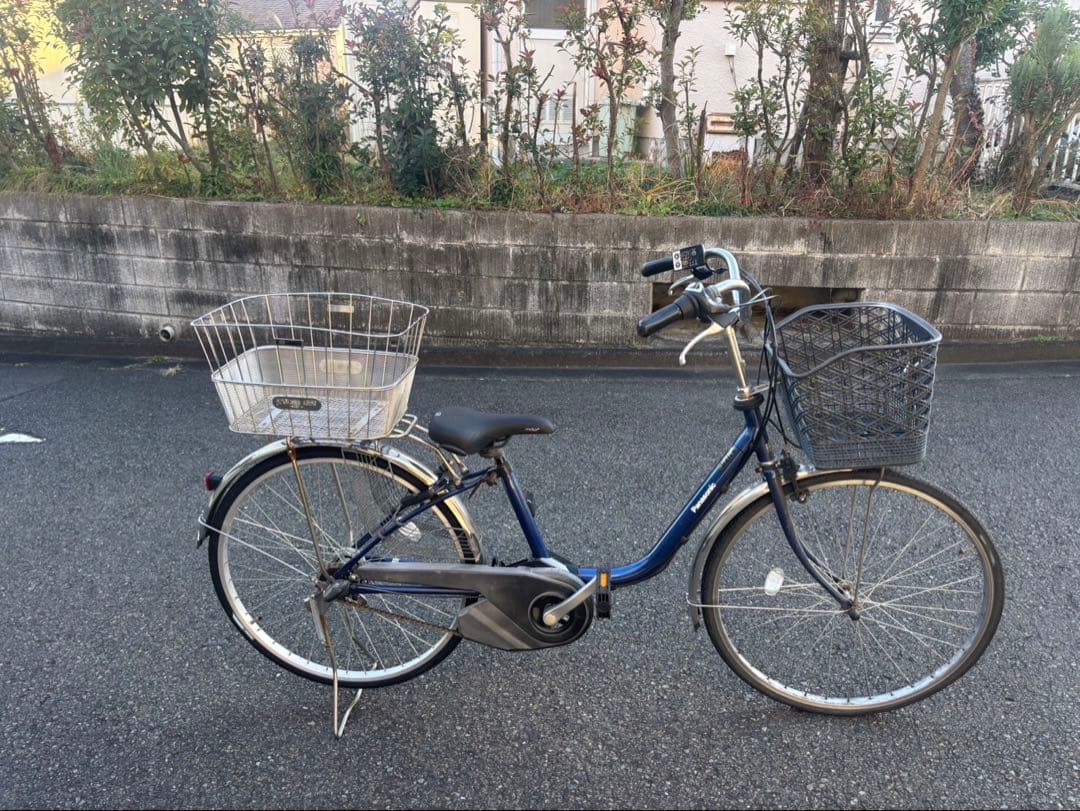 パナソニック　電動自転車　ジャンク　部品取り　レストアベース