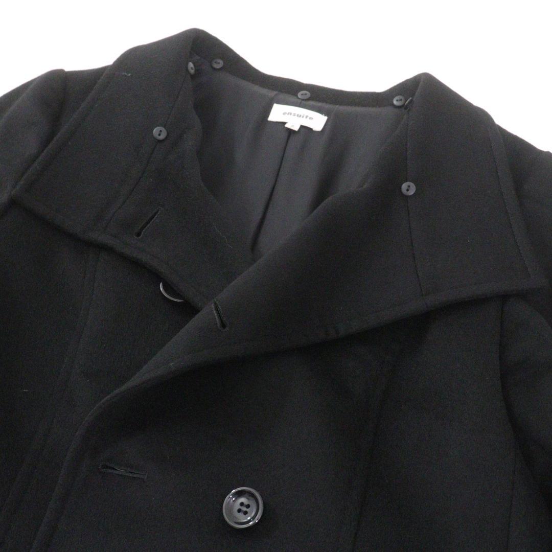 【むーみん。】ensuite Pコート カシミヤ100% ラビット