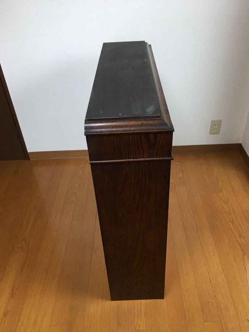 英国アンティーク　ビューロー　キャビネット/本棚/ガラス食器棚/飾り棚/店舗什器