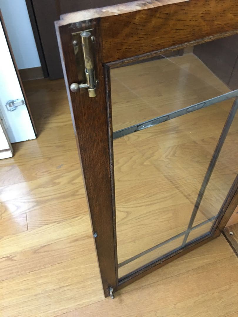 英国アンティーク　ビューロー　キャビネット/本棚/ガラス食器棚/飾り棚/店舗什器