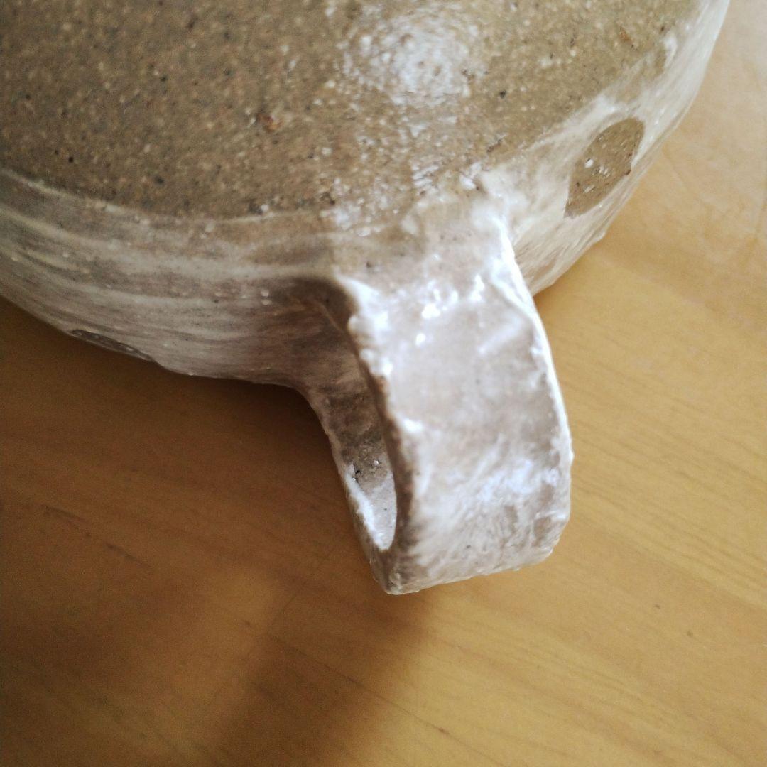 湯布院　HOMME BLUE CAFE スープカップ　陶器　水玉　ドット