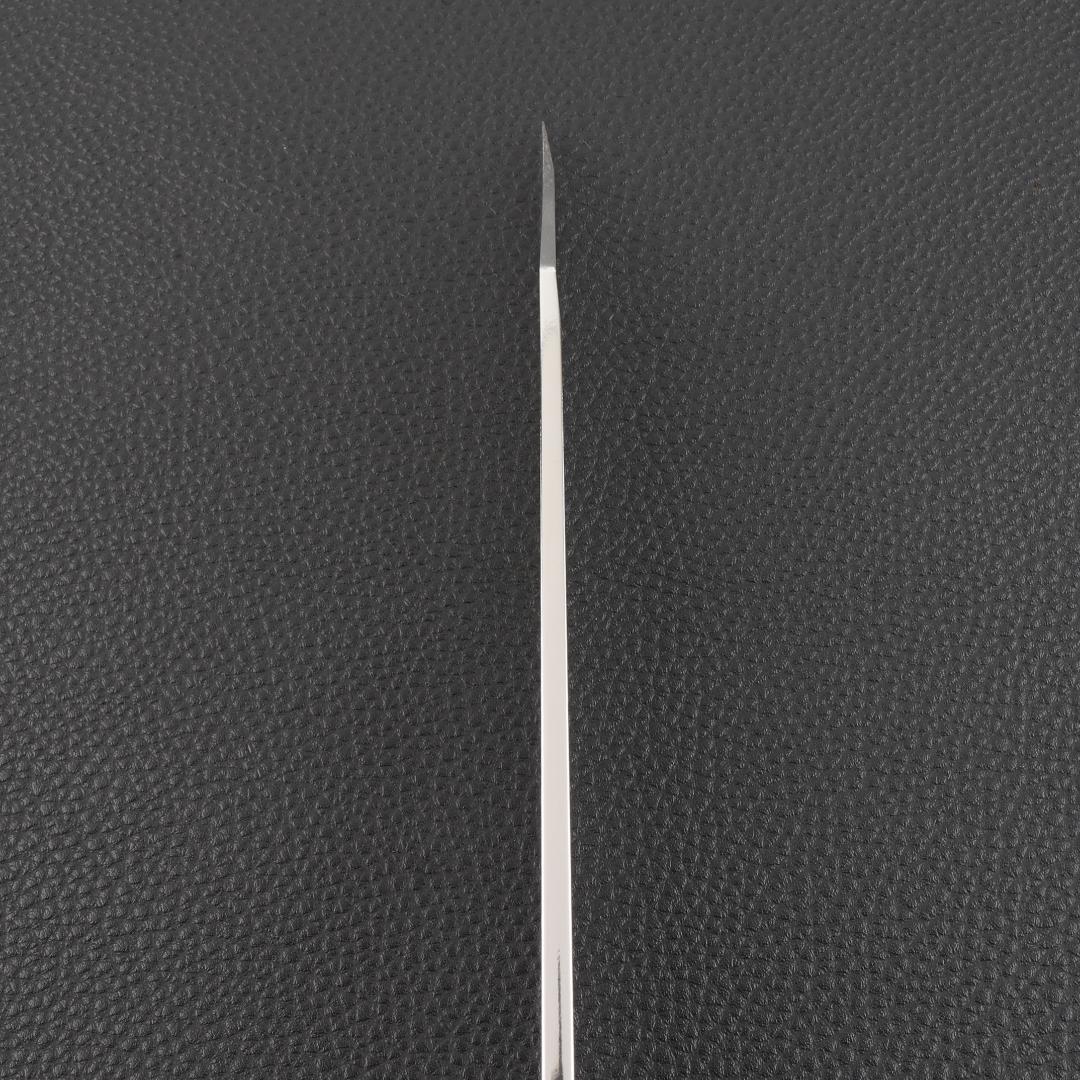 11162鏡面仕上げ 切付包丁 尺 刃は究極の切れ味 刺身包丁 黒檀黒水牛八角柄