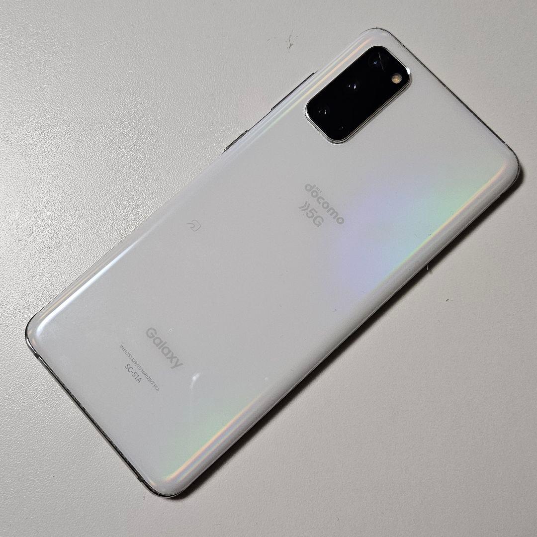 Galaxy S20 5G SC-51A 128GB クラウドホワイト 動作品