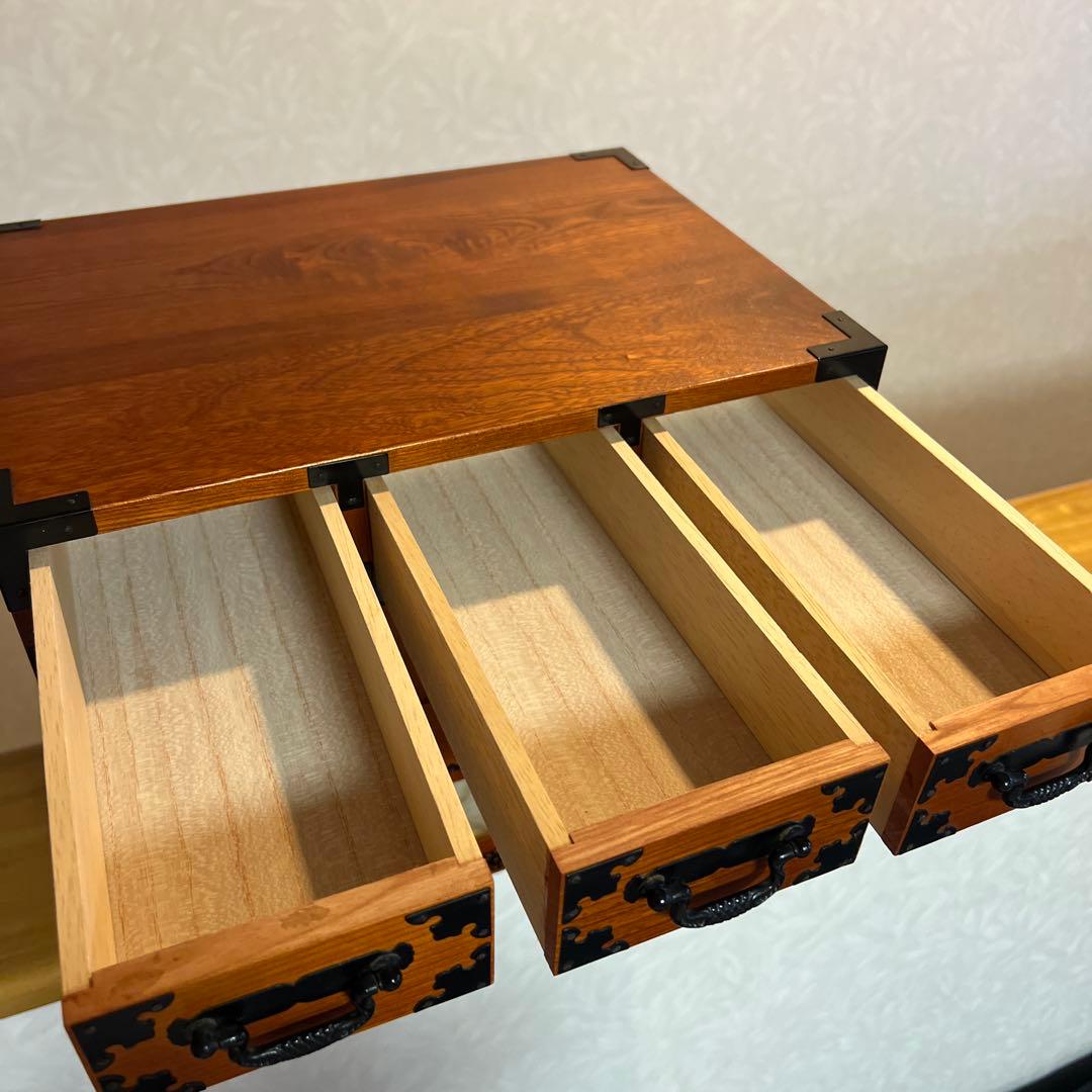 木製 8杯 小箪笥 小引出し 小物入れ ミニタンス 民芸家具 アンティーク