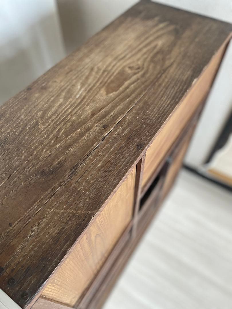 茶箪笥 古い 飾り棚 道具棚