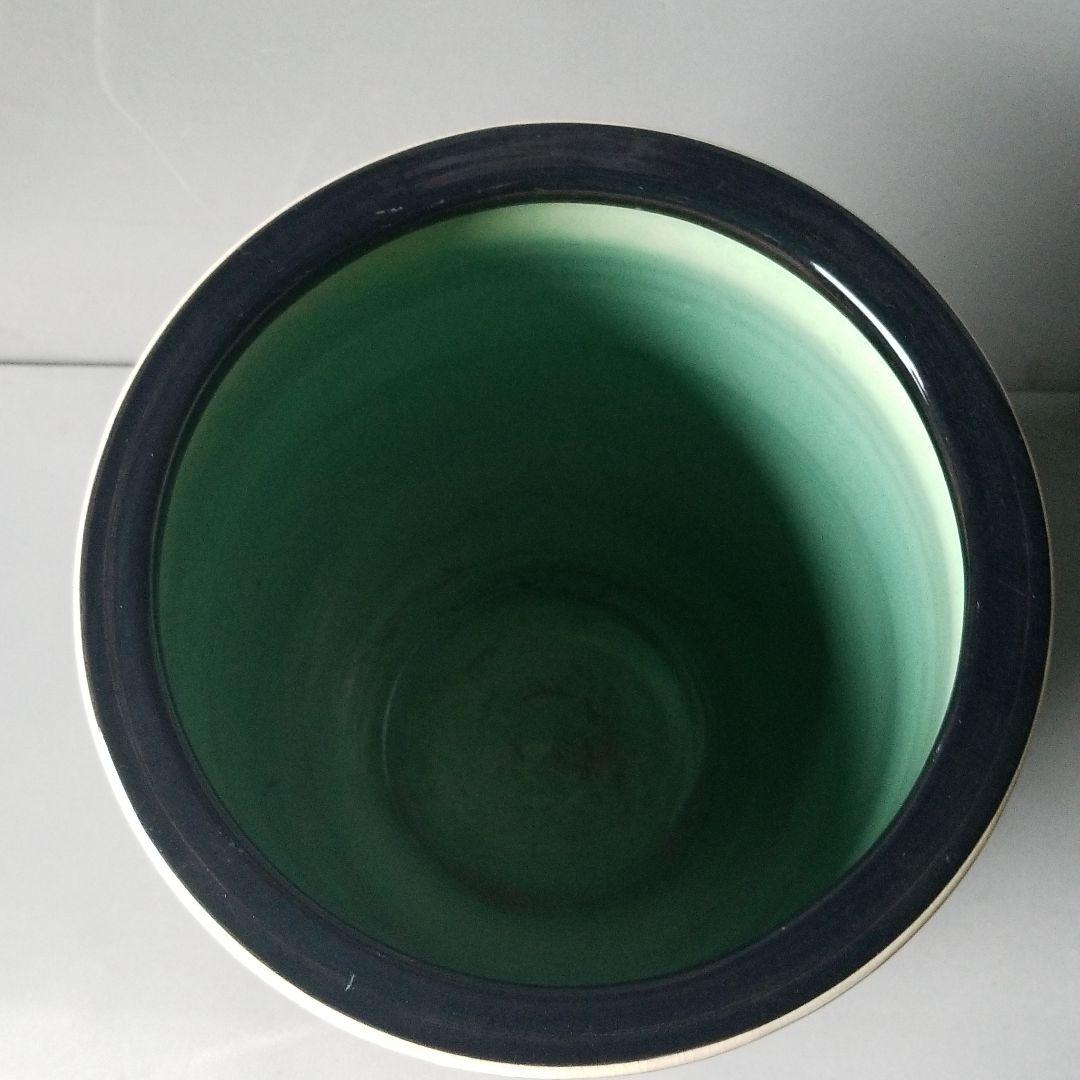 信楽焼傘立て 桶型絵付け 信楽焼 高さ５４cm