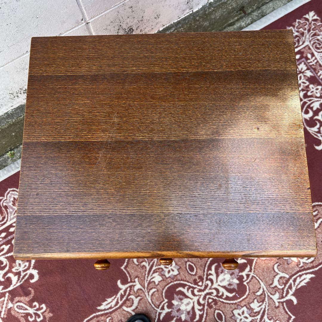 古家具ビンテージ品◾️オーク材突板 引き出し5杯 整理棚 収納棚 木製キャビネット