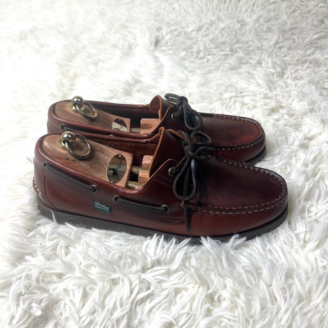 【美品】 パラブーツ デッキシューズ BARTH MARRON 26.0cm