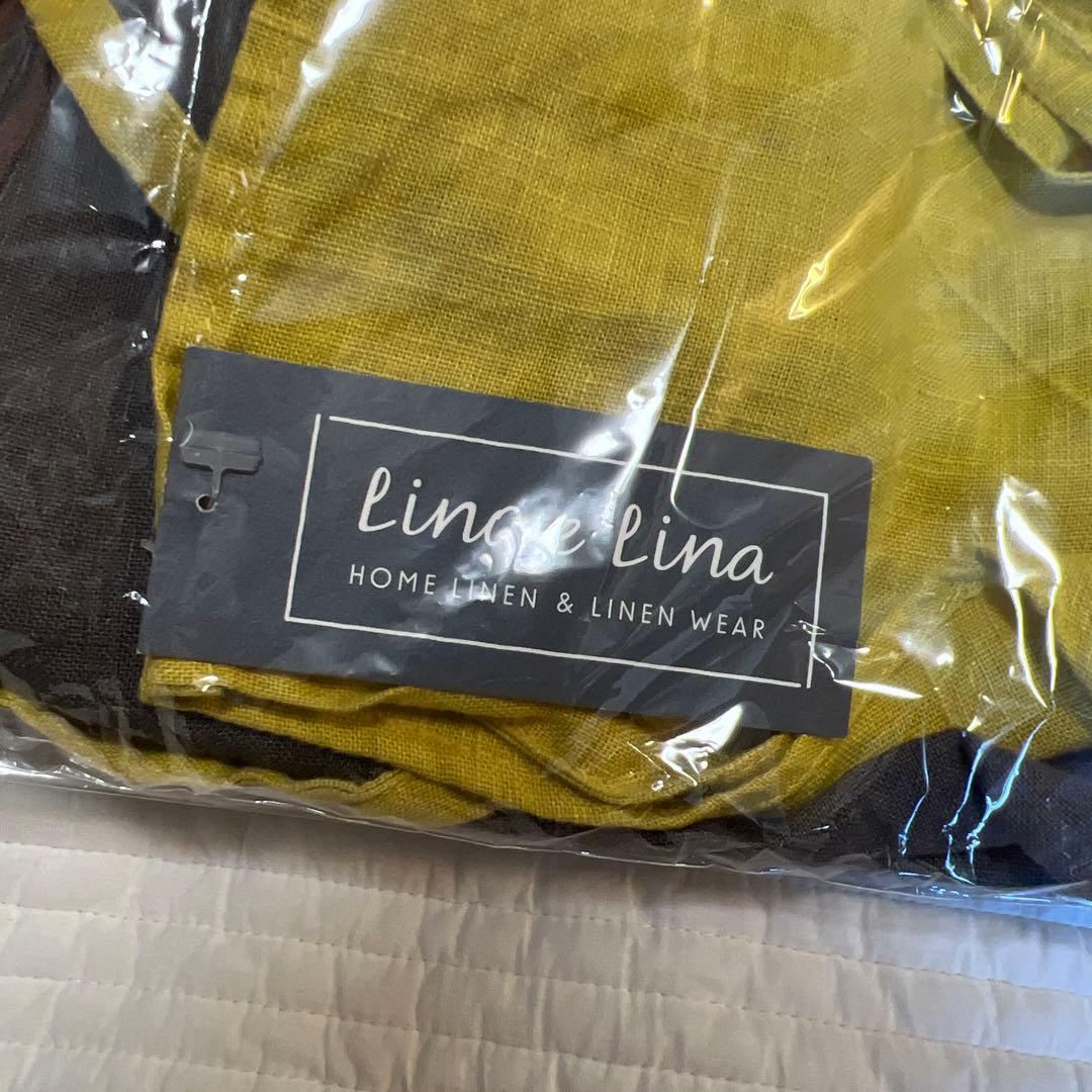 LINO E LINAフルエプロン カリーナ ミモザ リトアニアリネン