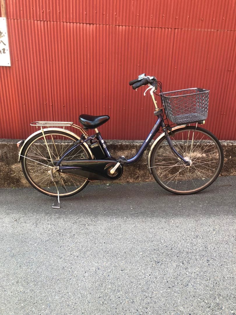 【京都発】電動アシスト自転車　パナソニック　26インチ　青色　新型タイプ