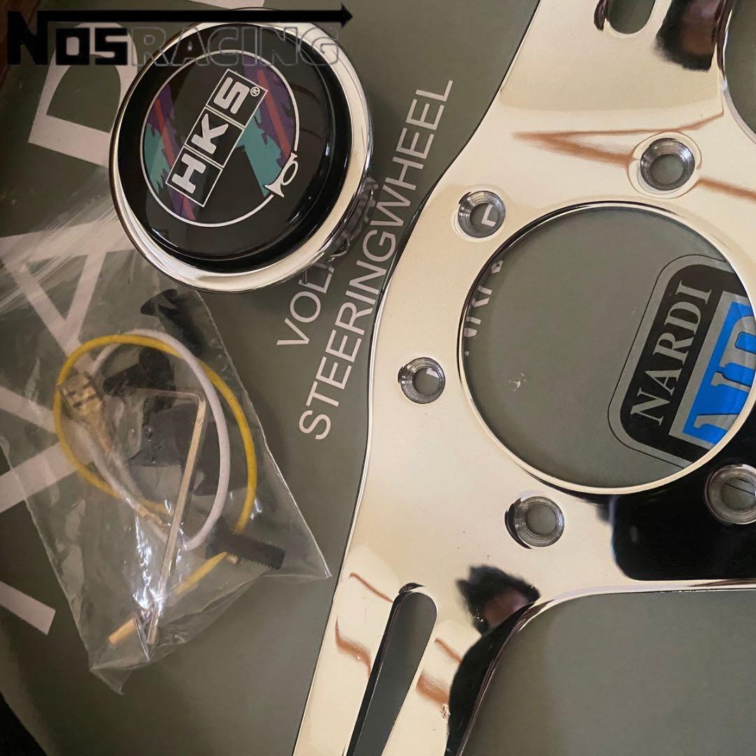 HKS Nardiステアリングホイール ウッドレザー14インチ