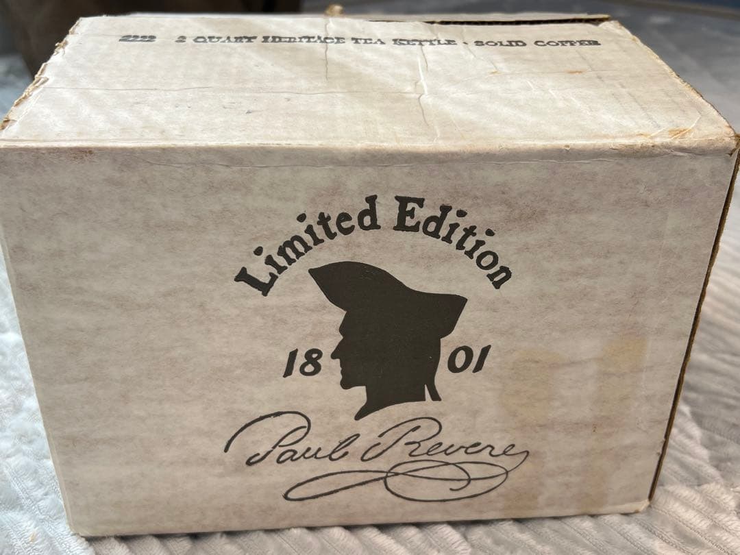 未使用 銅製やかん タグ箱付き