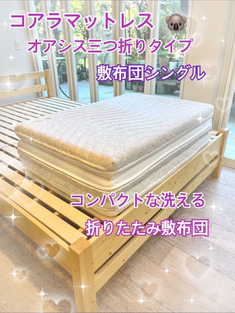④快適快眠✨OASIS シングル 布団 三つ折り コアラ(R) 訳あり品！お買得