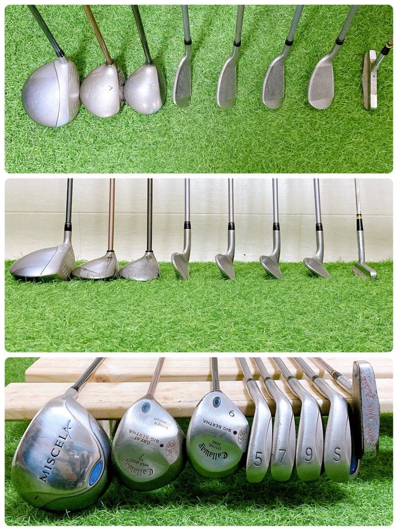 1.初心者オススメ　ゴルフクラブ　レディースセット　右利き　バックキャロウェイ