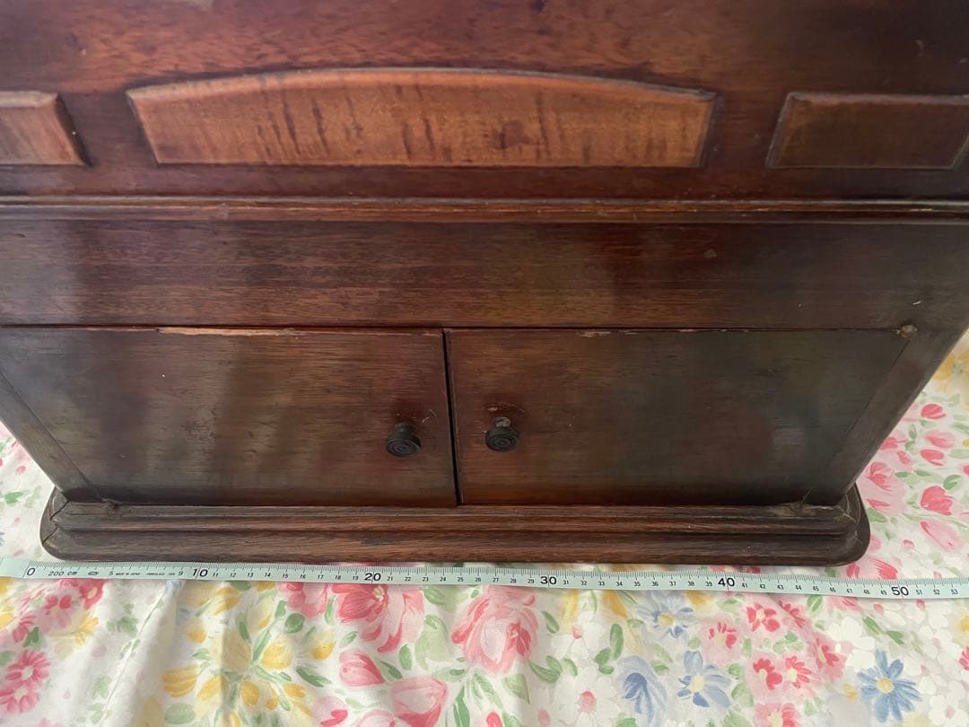 ZEPPELIN 手巻き蓄音機 木製キャビネット 昭和初期 アンティーク 現状品