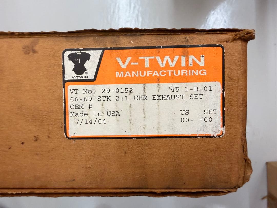 ハーレー Vツイン　29-0152 エギゾーストヘッダー　アーリーショベル