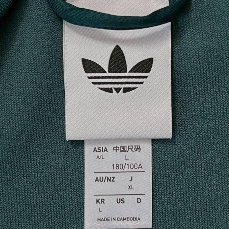 ☆9937_1 adidas SST ベロア トラックトップ オーロラアイビー