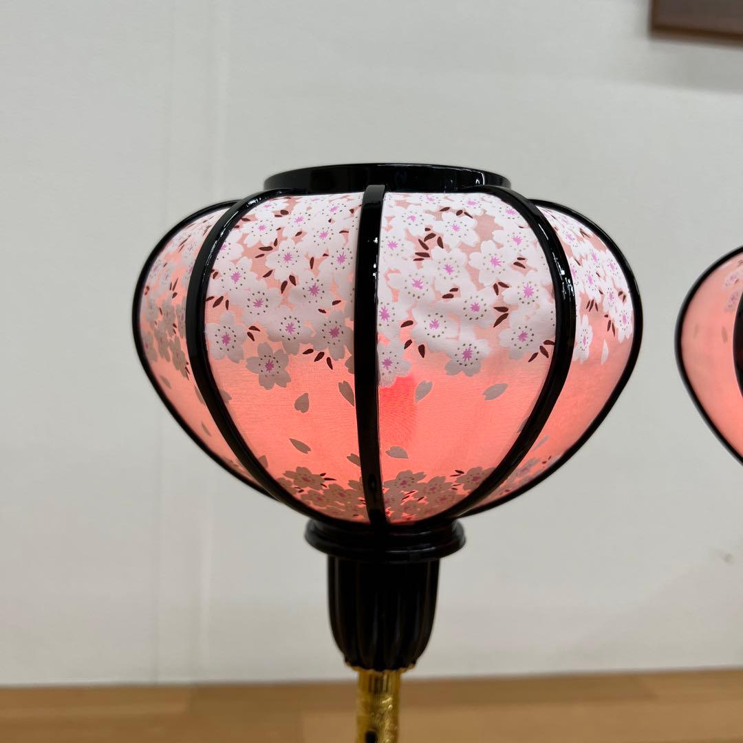 雛人形　桃の節句　ぼんぼり大菊灯