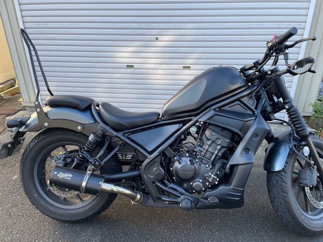 レブル250 ディアブロマフラー　フロントフェンダーセット