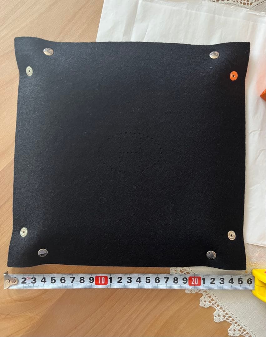 エルメス★ヴィドポッシュ フェルトトレイ アクセサリー ブラック 美品 箱有り