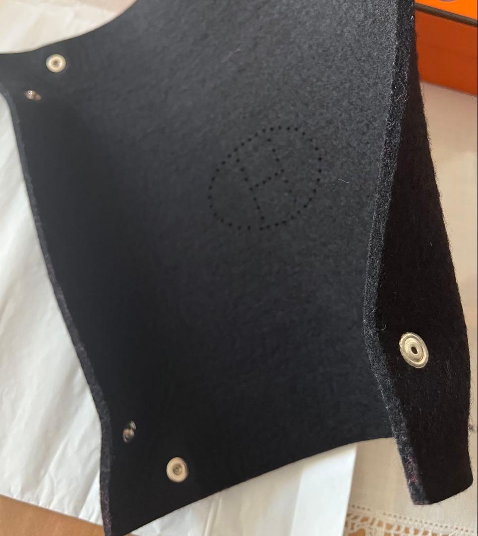 エルメス★ヴィドポッシュ フェルトトレイ アクセサリー ブラック 美品 箱有り