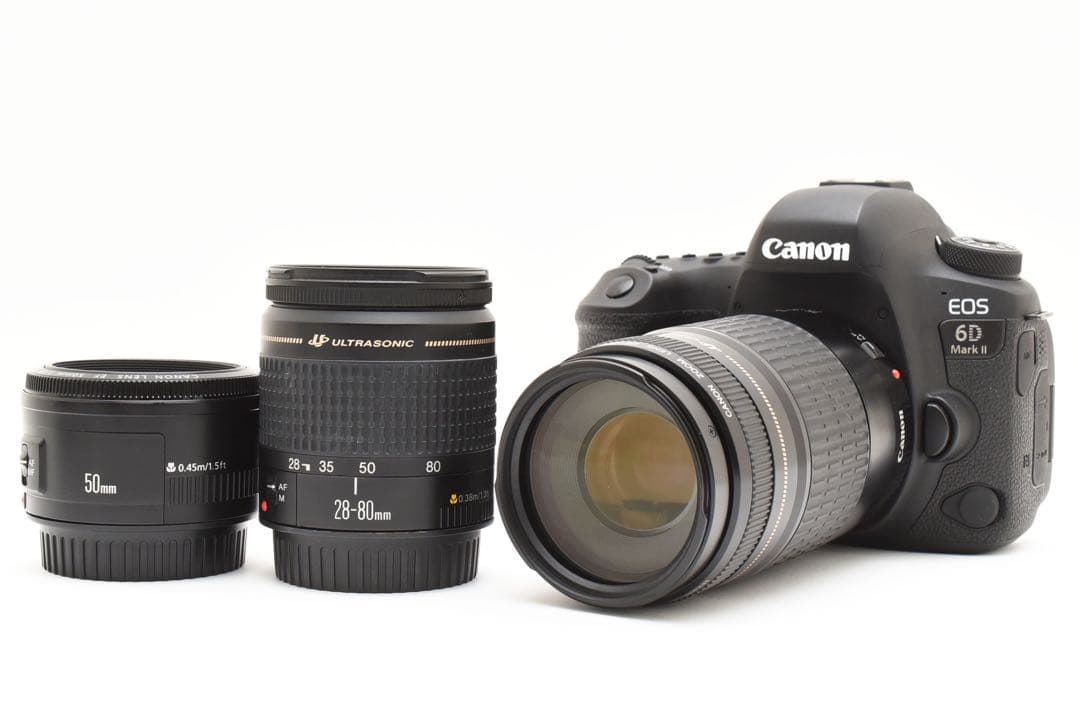 Canon EOS 6D mark II 標準&望遠&単焦点トリプルレンズセット