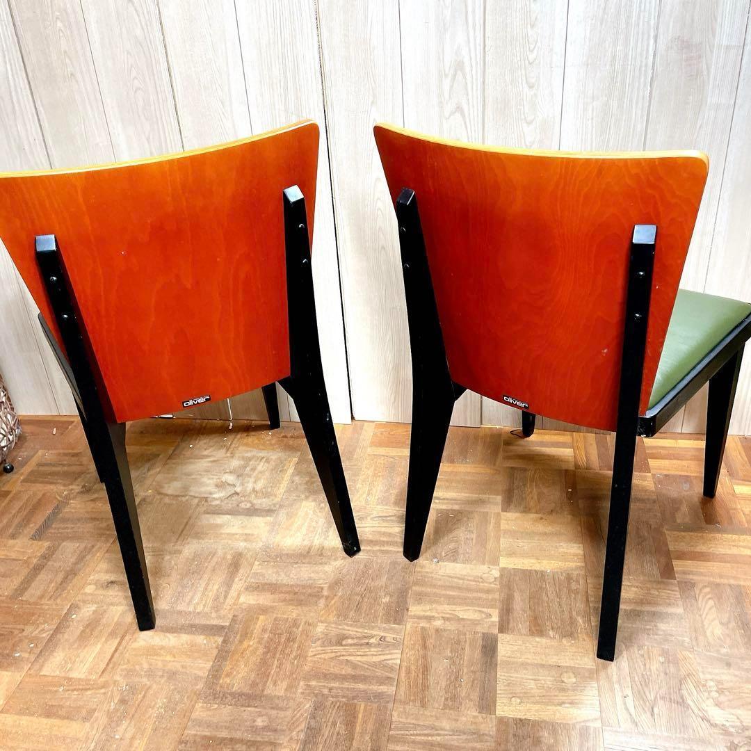 オシャレ！Oliver　オリバー　ダイニングチェアー　2脚セット