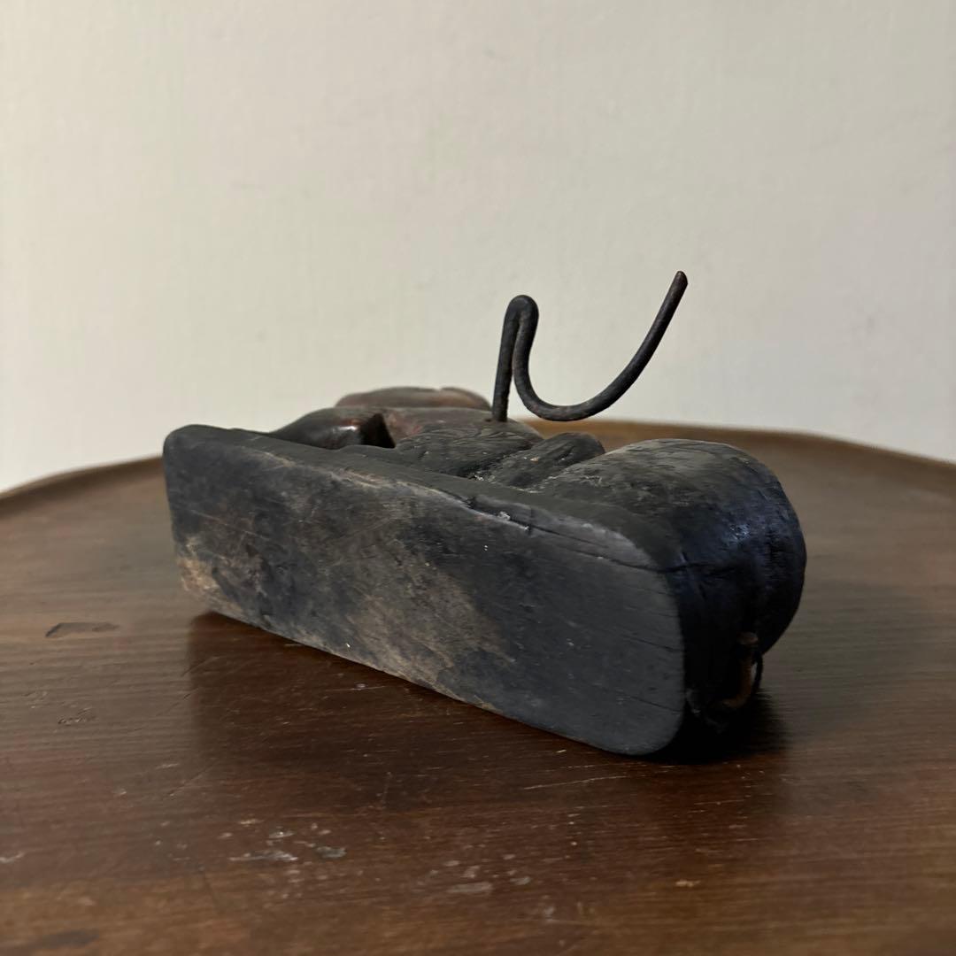 李朝墨壺　アンティーク　韓国骨董　狛犬　招き猫　福助　古美術　朝鮮古美術　木工品