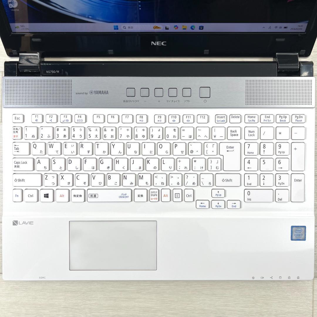 NEC i7 SSD512＋HDD1T RAM16 タッチパネル ノートパソコン