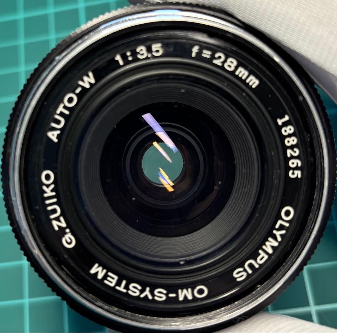 専用★OLYMPUS OM-1レッド.50mm/OM-1ライトグリーン.28mm