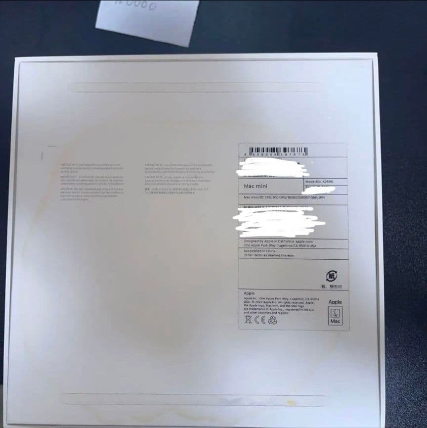 Apple M2チップ搭載Mac mini 16GB/SSD256GB