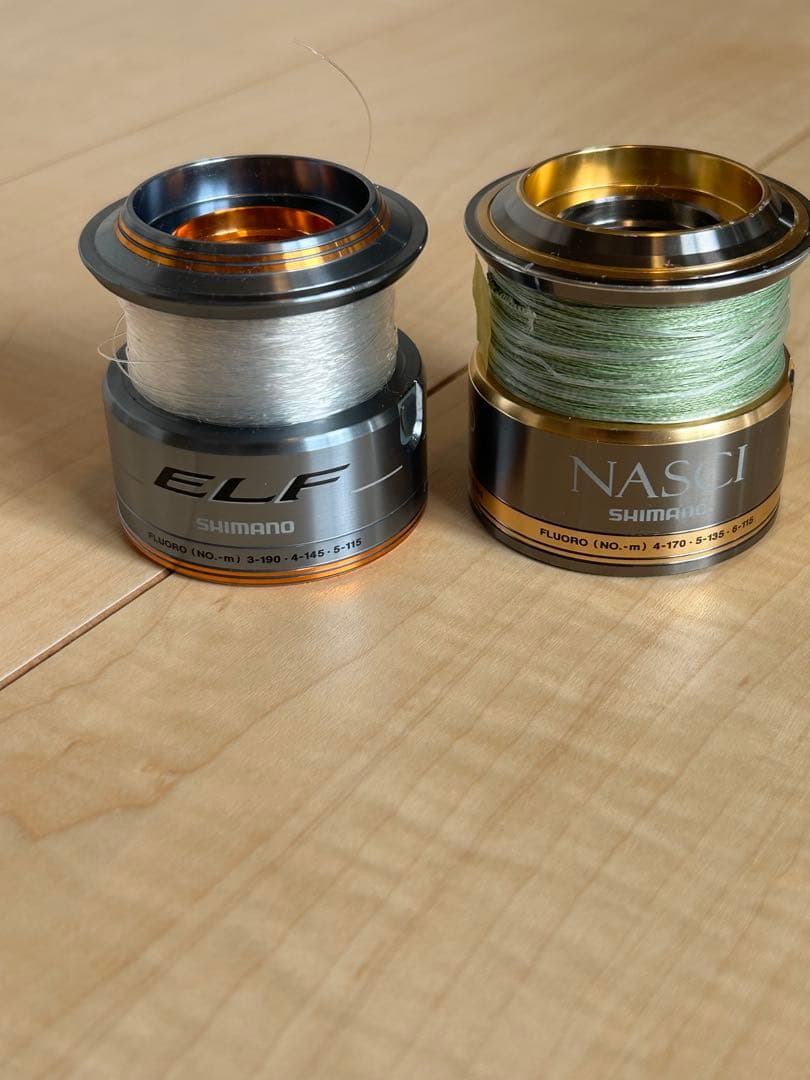 Shimano ELF C5000 スピニングリール　スプール　カスタムハンドル