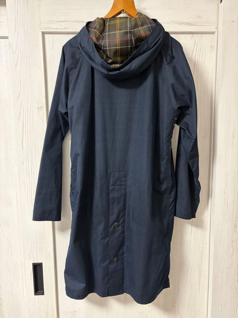 バブアーBarbourピーチスキンモッズコート ネイビーS-M34サイズ未使用品