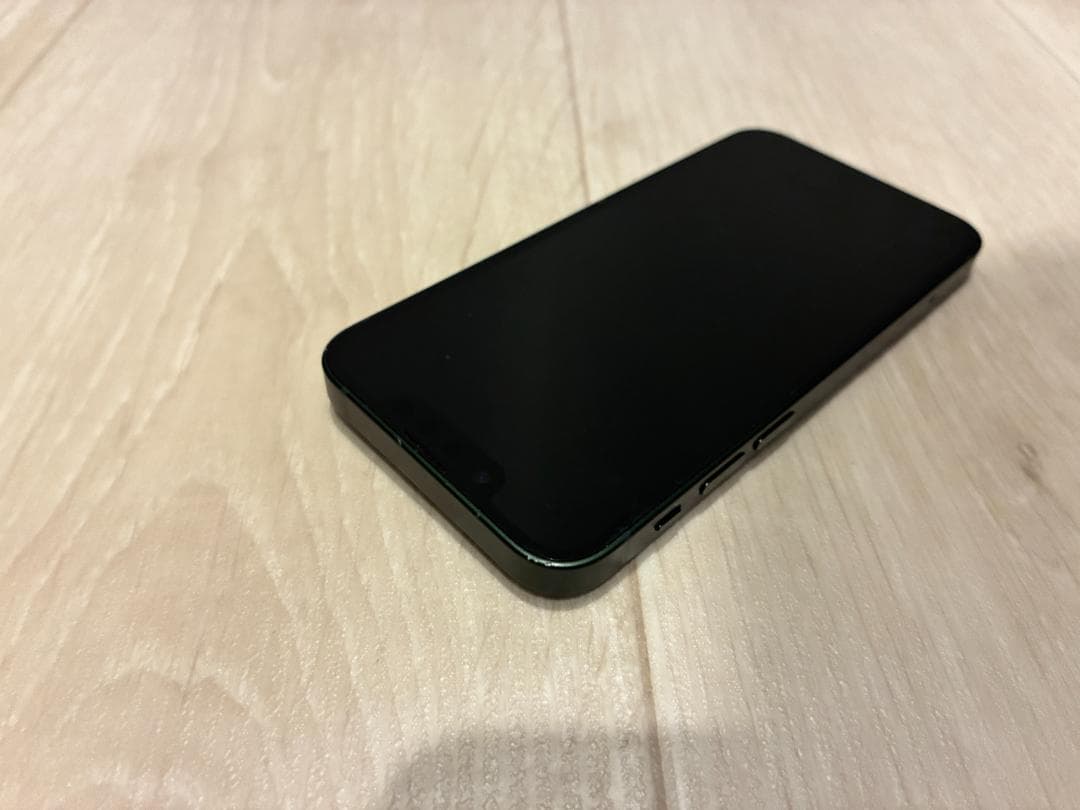 iPhone 13mini 緑 256GB ディスプレイ、バッテリー純正品交換済