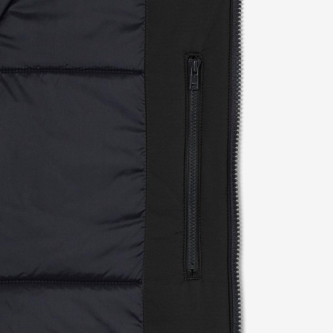 ジャケット・アウター ennoy PADDED NYLON HOODIE (BLACK)
