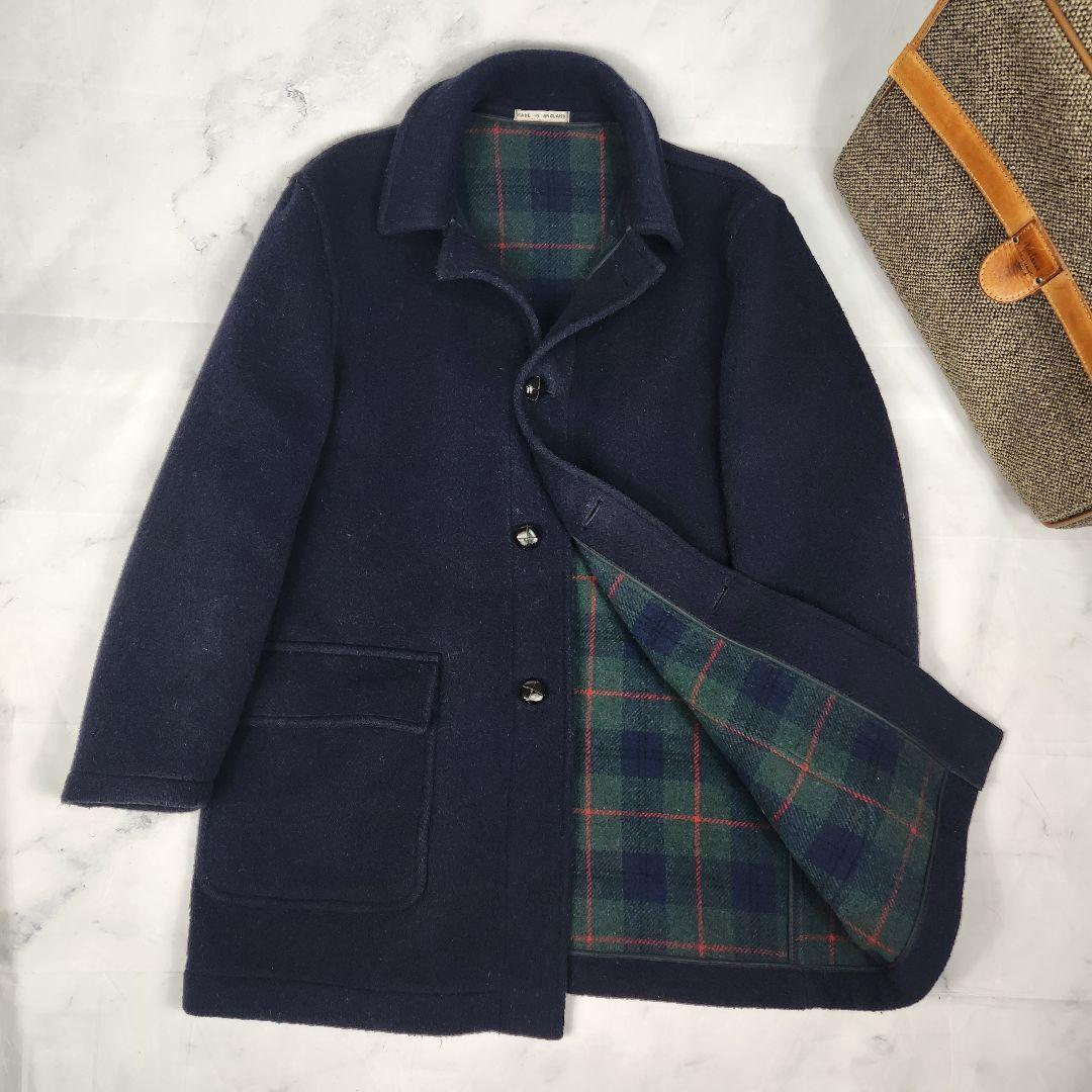 【英国製】MONTGOMERY モンゴメリー チェスターコート 42 ネイビー